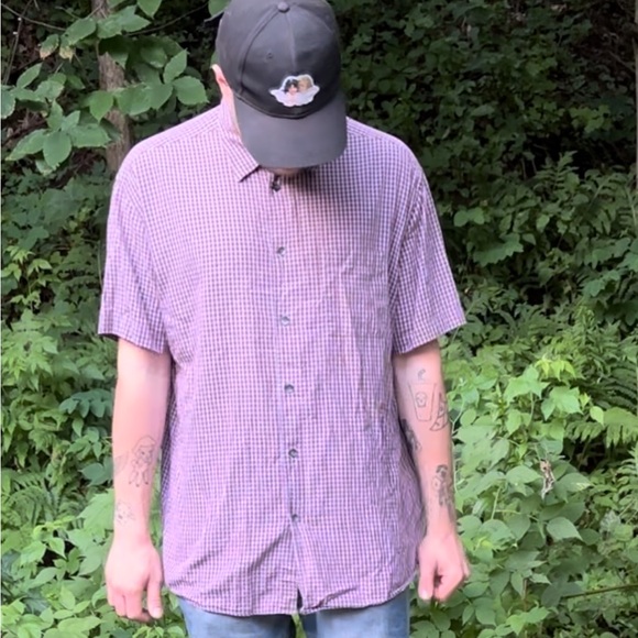 BOSS short sleeve plaid shirt - Picture 2 of 2